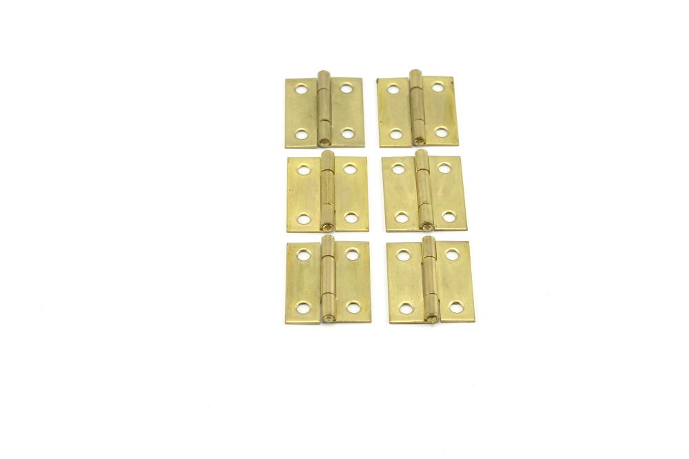 Scharnieren 38x31x1.2 mm 6 st vermessingd