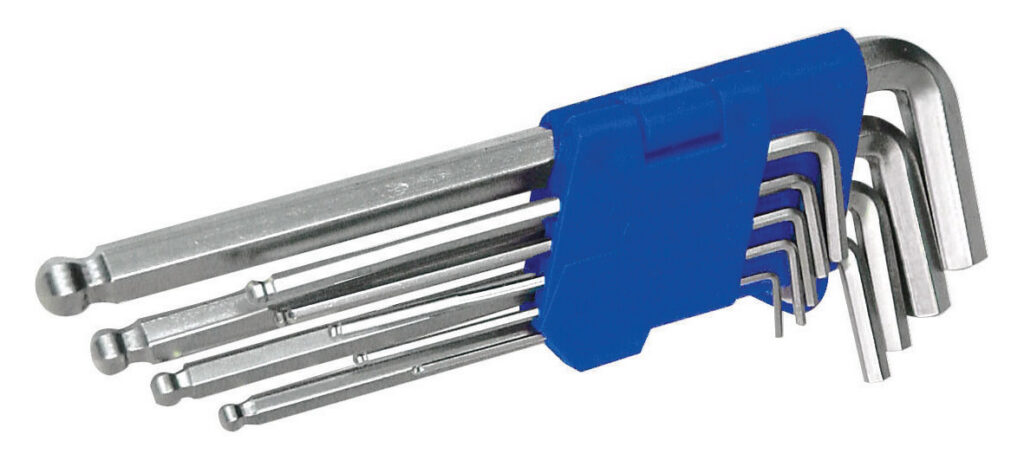 Stiftsleutelset hex 9 delig