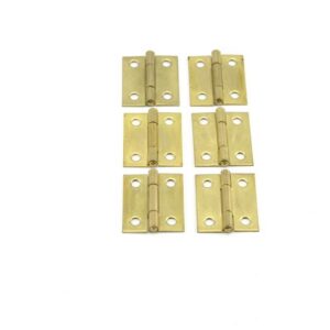 Scharnieren 38x31x1.2 mm 6 st vermessingd