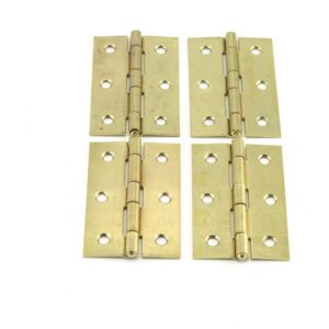 Scharnieren 76x48x1.5 mm 4 st vermessingd
