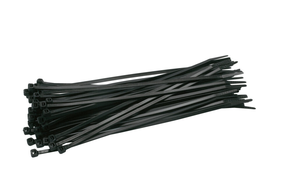 Kabelbinders zwart 200 x 3.6 mm - 100 stuks