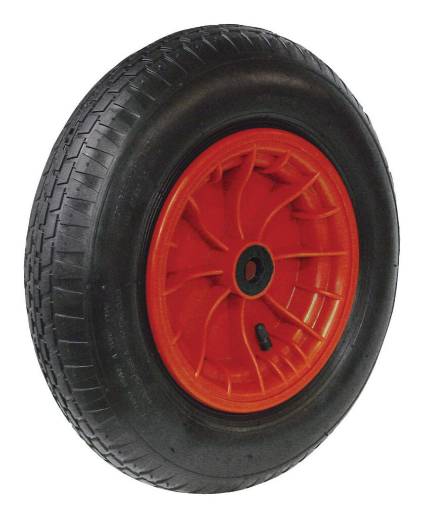 Kruiwagenwiel 4.00-8 pvc velg