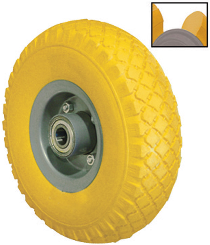 Pu steekwagenwiel 3.00-4 120kg